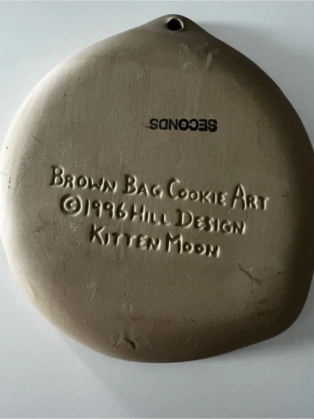 Brown Bag Cookie Art Kitten Moon 1996 Hill Design